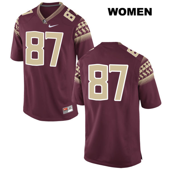 Women's NCAA Nike Florida State Seminoles #87 Camren Mcdonald College No Name Red Stitched Authentic Football Jersey GRE6669DA